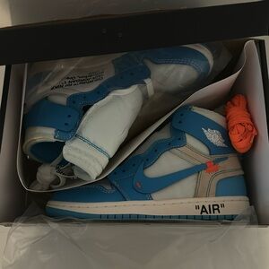 Never worn air Jordan x off white blue